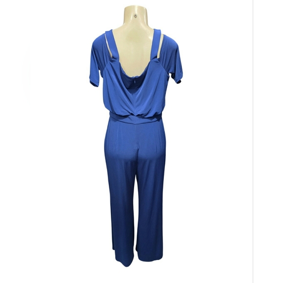 Vince Camuto Blouson Crepe Wide Leg Jumpsuit Size 8 New - Picture 3 of 11